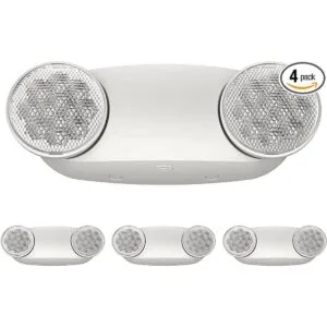 SPECTSUN Paquete de 4 luces de emergencia blancas luz de_1