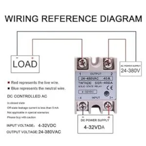 TWTADE 2 piezas SSR40 DA 40A CC 332V a CA 24380V SSR_2
