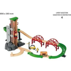 Juego Brio World 33887 de 32 piezas de juguete tren con_5