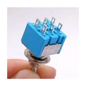 Taiss 10 mini interruptor de palanca DPDT de 6 pines de 2_3