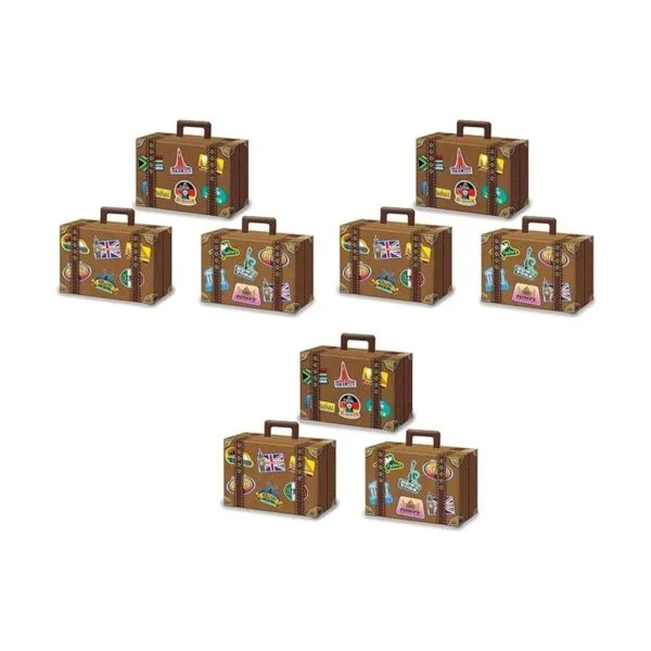 Beistle 54792 equipaje Favor cajas multicolor_1