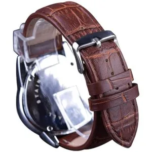 Jaragar Reloj de pulsera mecánico automático dorado para_5