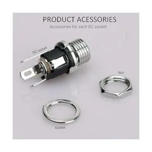 DIYhz 0.098 in DC Power Jack Socket montaje en panel DC_5