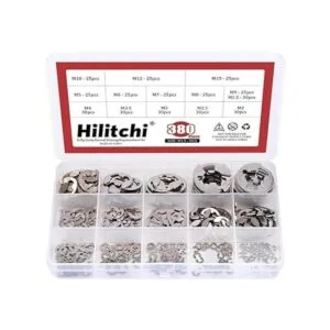 Hilitchi Juego de anillos de retención externos de acero_3