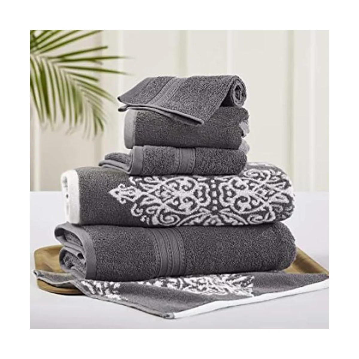 Amrapur Overseas Artesia Damasco Juego de toallas de_1