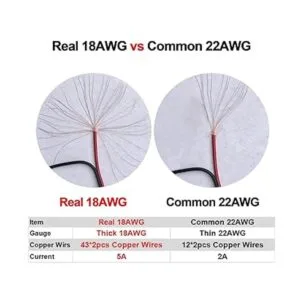 MILAPEAK Real 18 AWG 43 x 2 hilos de cobre 20 pares de_2