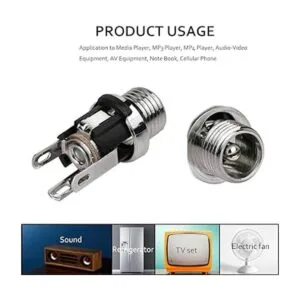 DIYhz 0.098 in DC Power Jack Socket montaje en panel DC_4