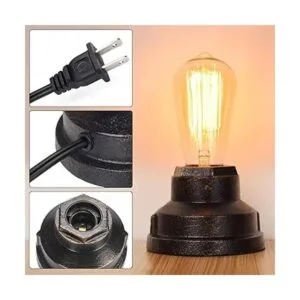 Boncoo Lámpara de mesa con control táctil lámpara de_6