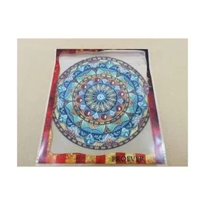 Hermosa pintura al óleo estilo acuarela mandala fondo de_5