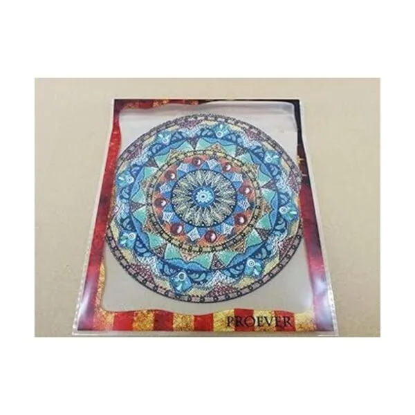Hermosa pintura al óleo estilo acuarela mandala fondo de_5
