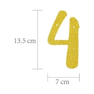 GOER Cheers to 40 years and Champagne Glasses Gold Glitter_3