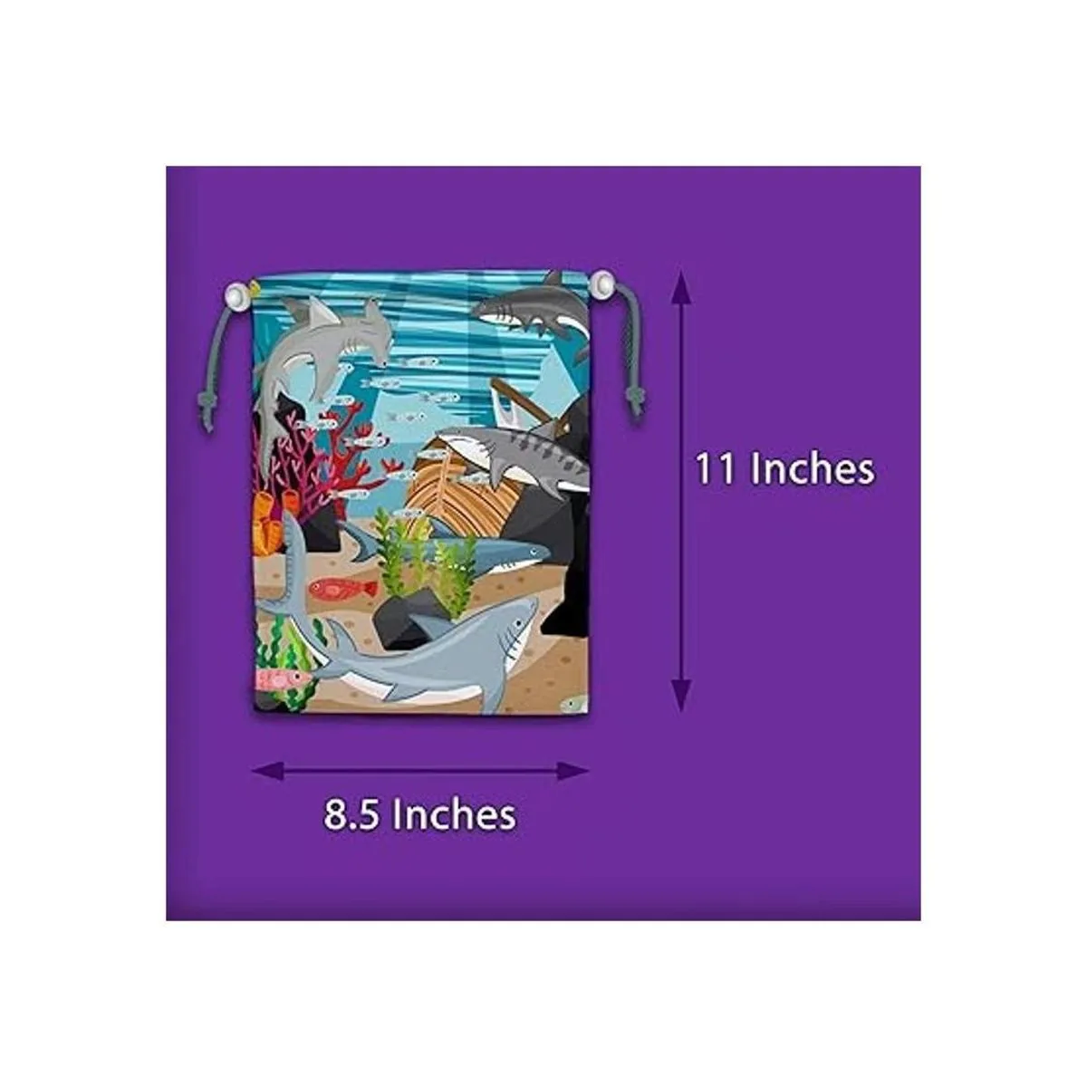 SHARK bolsas de cordón niños suministros para fiesta de_5