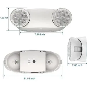 SPECTSUN Paquete de 4 luces de emergencia blancas luz de_6
