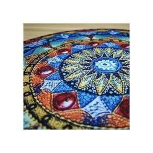 Hermosa pintura al óleo estilo acuarela mandala fondo de_4