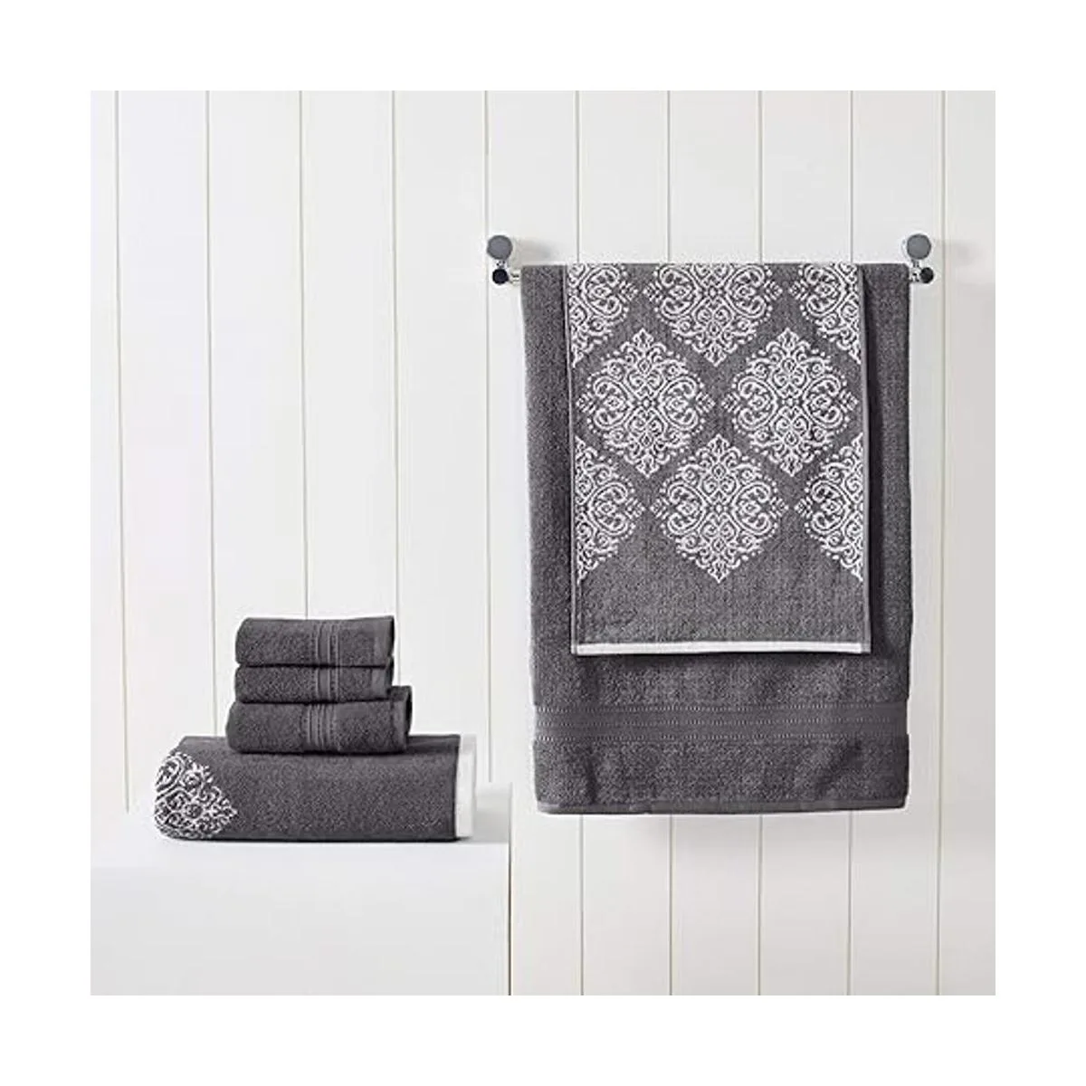 Amrapur Overseas Artesia Damasco Juego de toallas de_2