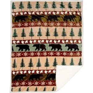 Carstens Inc Cascade Ridge Manta de felpa suave de_3