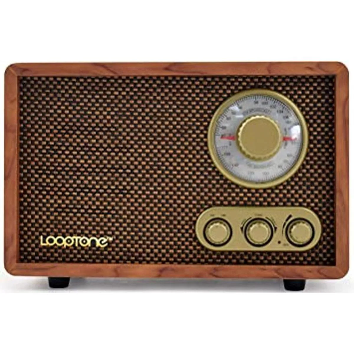 LoopTone AM FM Radio retro con altavoz Bluetooth radio de_1