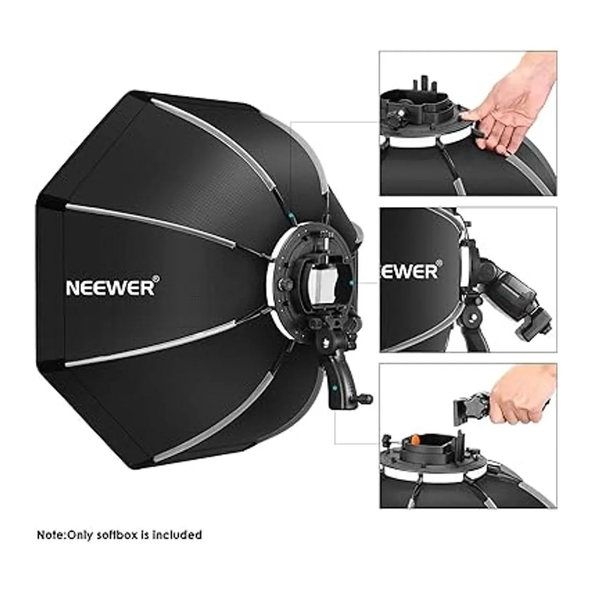 NEEWER Softbox octogonal de 26 pulgadas25.6 in_6