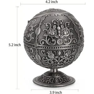 Cenicero vintage resistente al viento con tapa cenicero_2