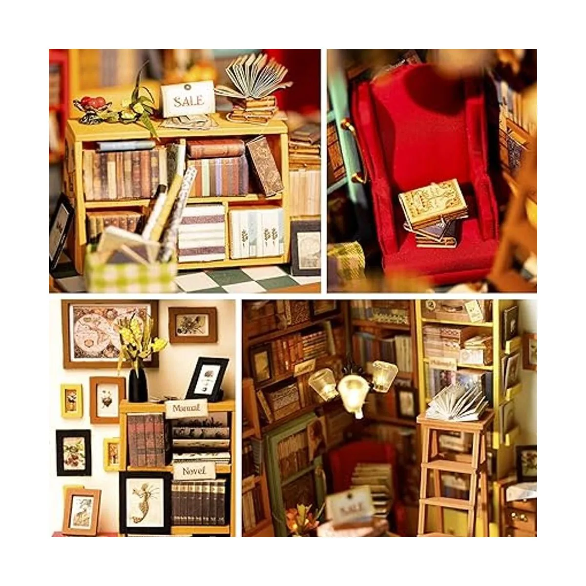 Rolife Kit de casa de muñecas en miniatura kit de_4