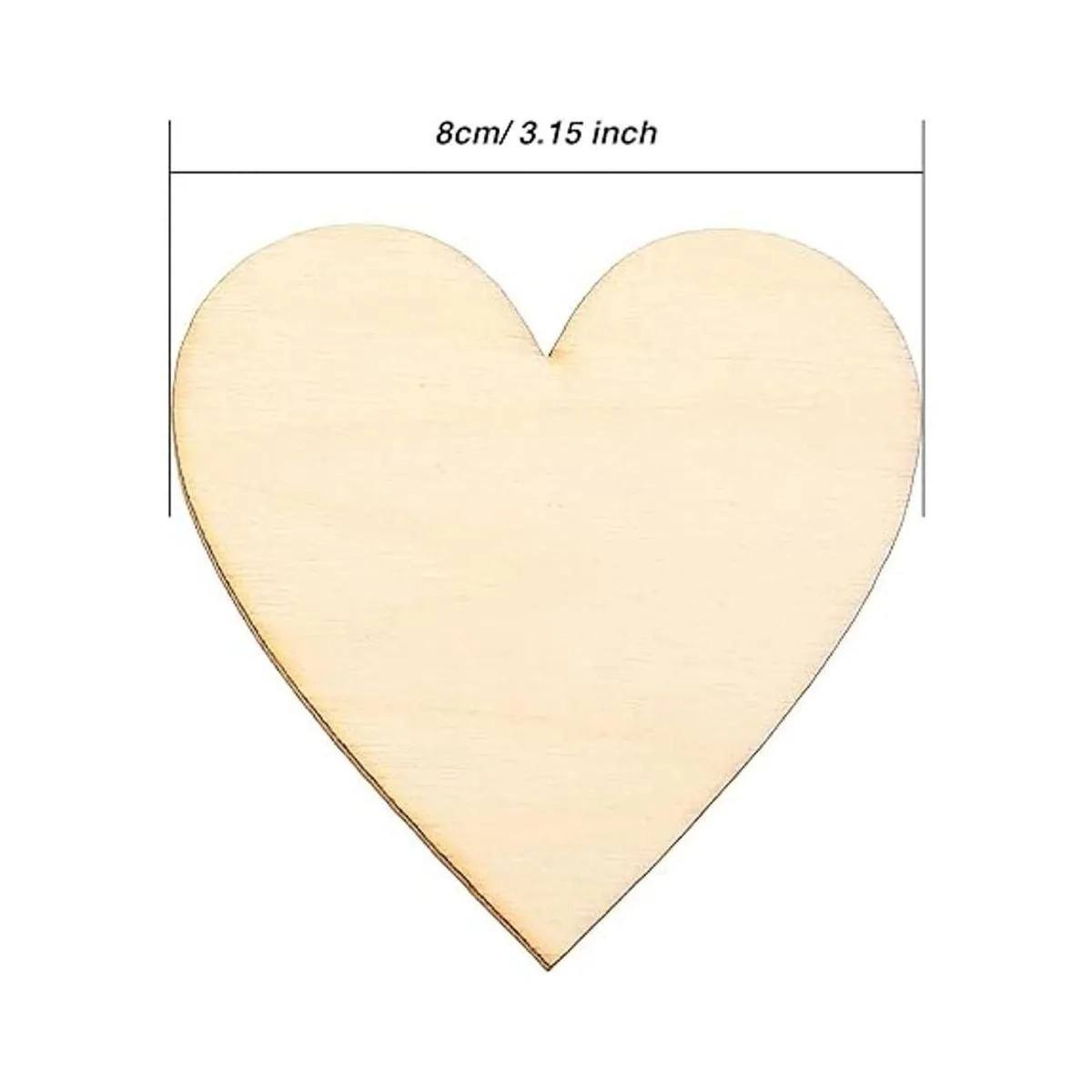 Frienda Corazones de madera de 3.15 pulgadas discos de_5