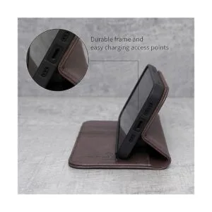 Porter Riley Funda de cuero para iPhone 14. Soporte de_3