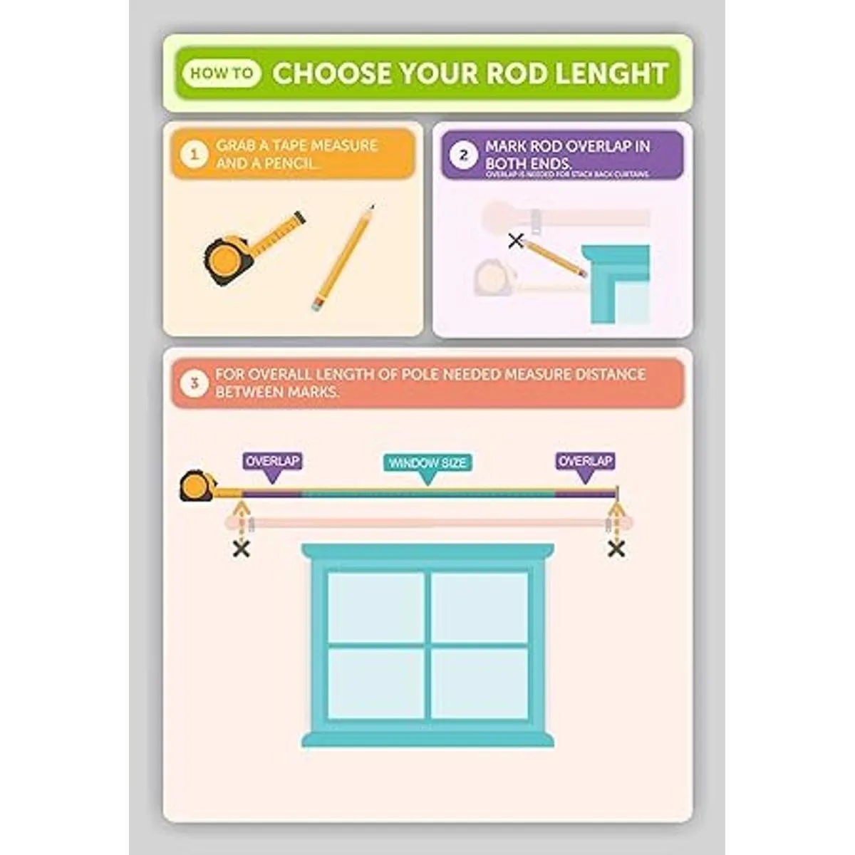 Ivilon Barra de cortina para tratamiento de ventana_4