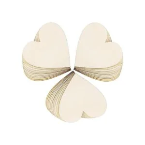 Frienda Corazones de madera de 3.15 pulgadas discos de_2