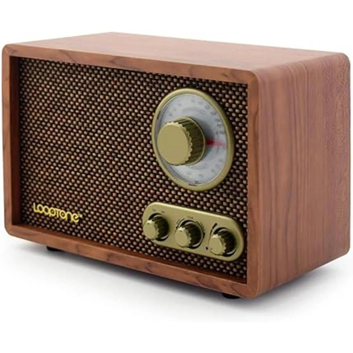 LoopTone AM FM Radio retro con altavoz Bluetooth radio de_3