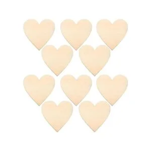 Frienda Corazones de madera de 3.15 pulgadas discos de_7