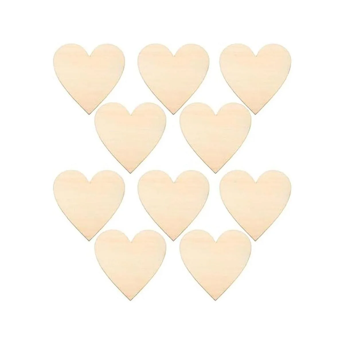 Frienda Corazones de madera de 3.15 pulgadas discos de_7