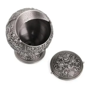 Cenicero vintage resistente al viento con tapa cenicero_4