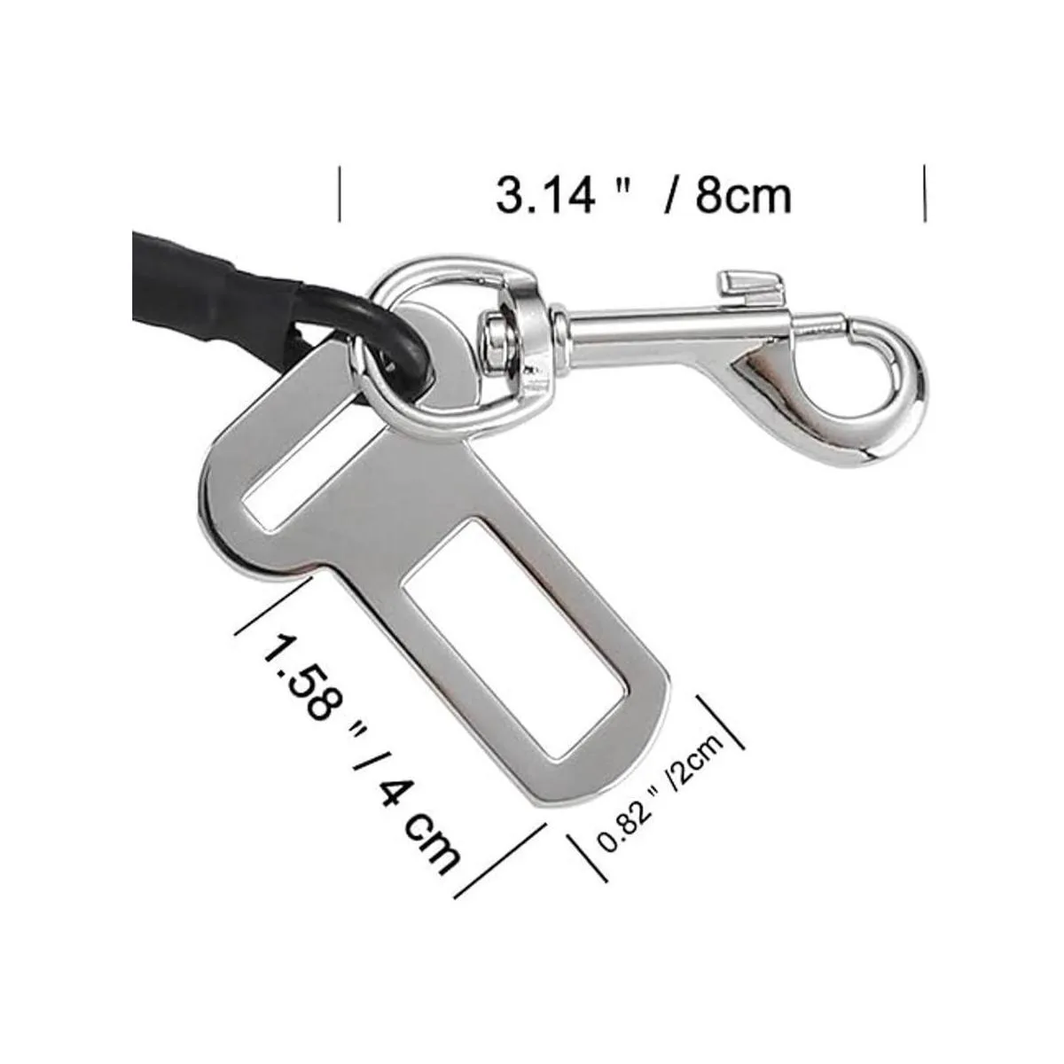 ACBungji Car Pet Dog Cat Seat Safety Belt Latch Buckle_5
