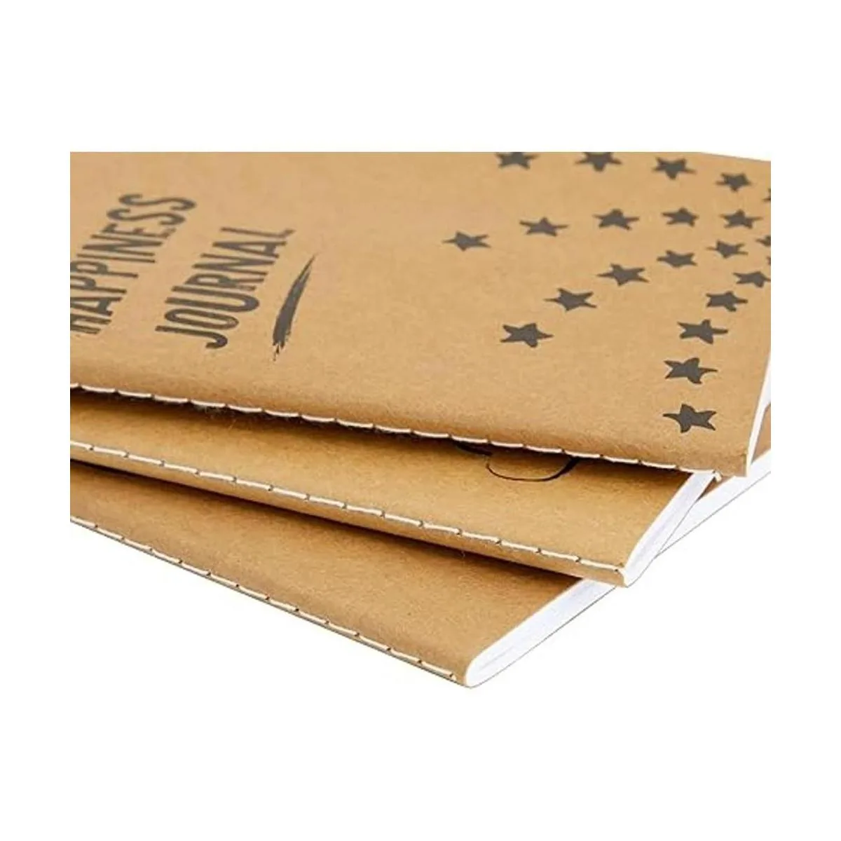 Paquete de 12 cuadernos de papel kraft A6 Happy Journal_4