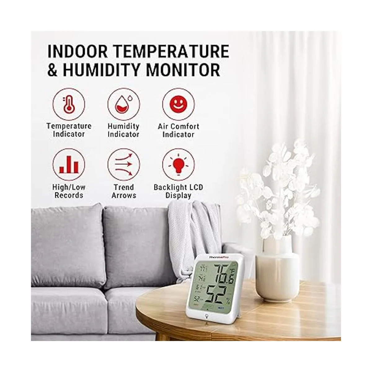 ThermoPro TP53 Termómetro digital para interiores y_2