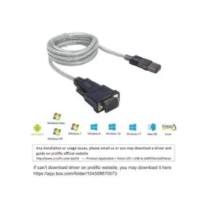 DTECH Cable Serial a USB Adaptador DB9 Macho RS232 Puerto_5