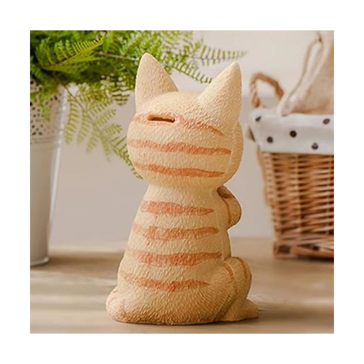 Hucha de resina para gatos de pie ideal para fiestas de_5