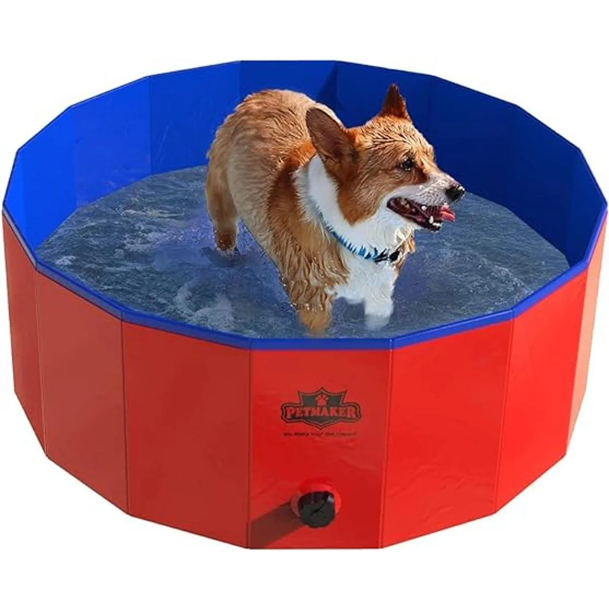 PETMAKER Piscina portátil plegable de 30.5 pulgadas con_1