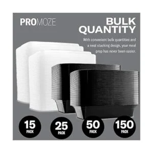 Recipientes de alimentos de plástico para microondas con_4