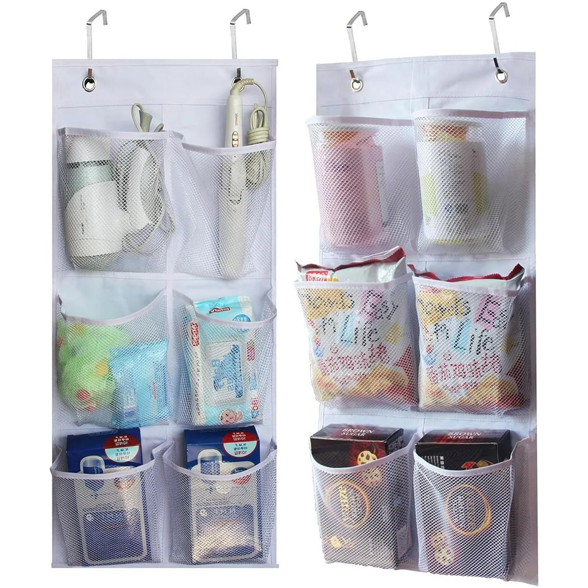 KIMBORA Paquete de 2 bolsillos grandes de malla para_1