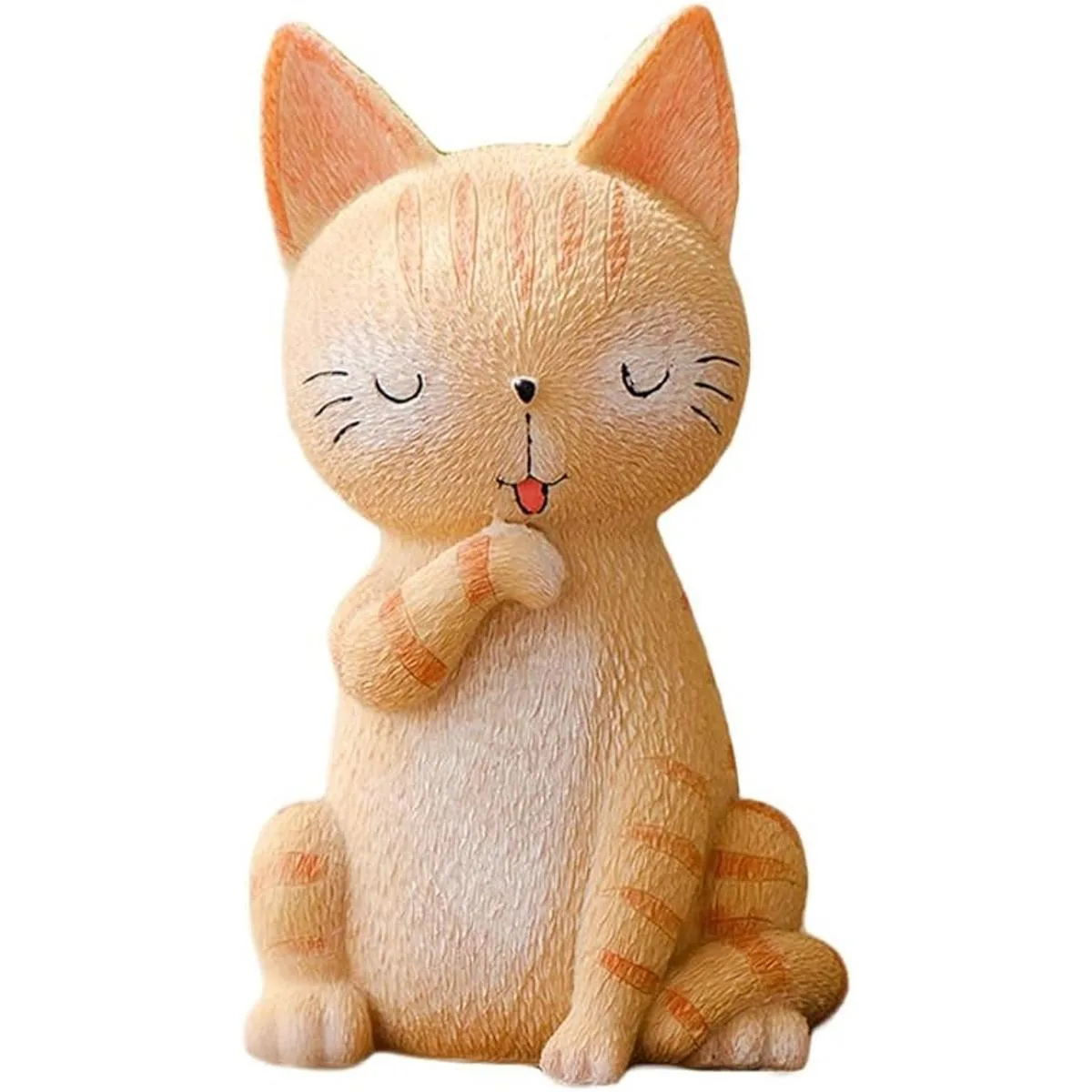 Hucha de resina para gatos de pie ideal para fiestas de_1