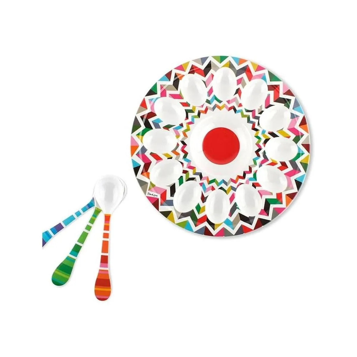 French Bull Bandeja para huevos de 12 pulgadas vajilla de_3