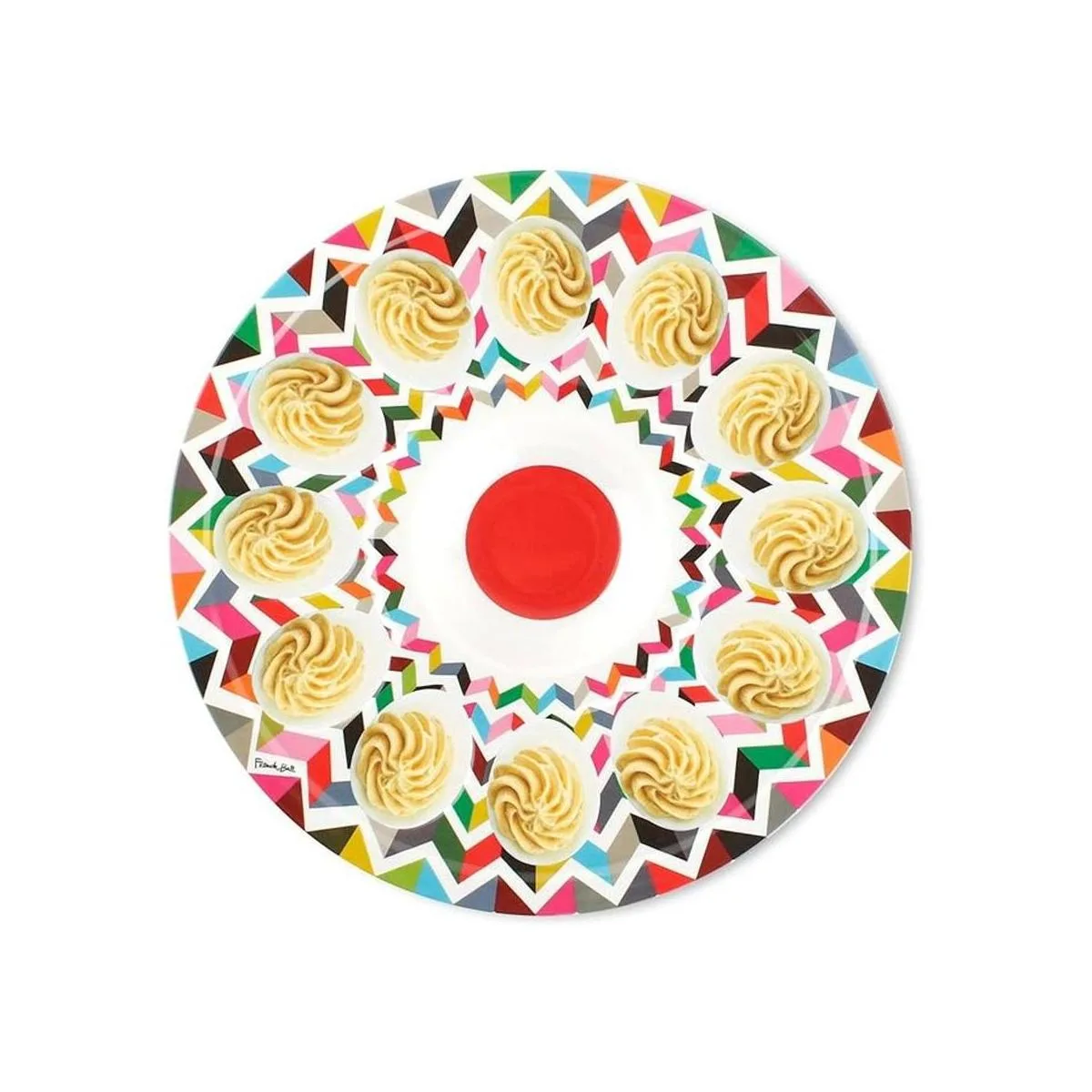 French Bull Bandeja para huevos de 12 pulgadas vajilla de_2