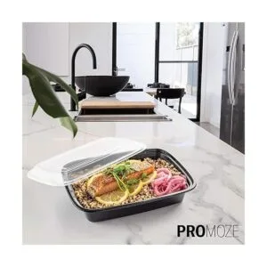 Recipientes de alimentos de plástico para microondas con_6