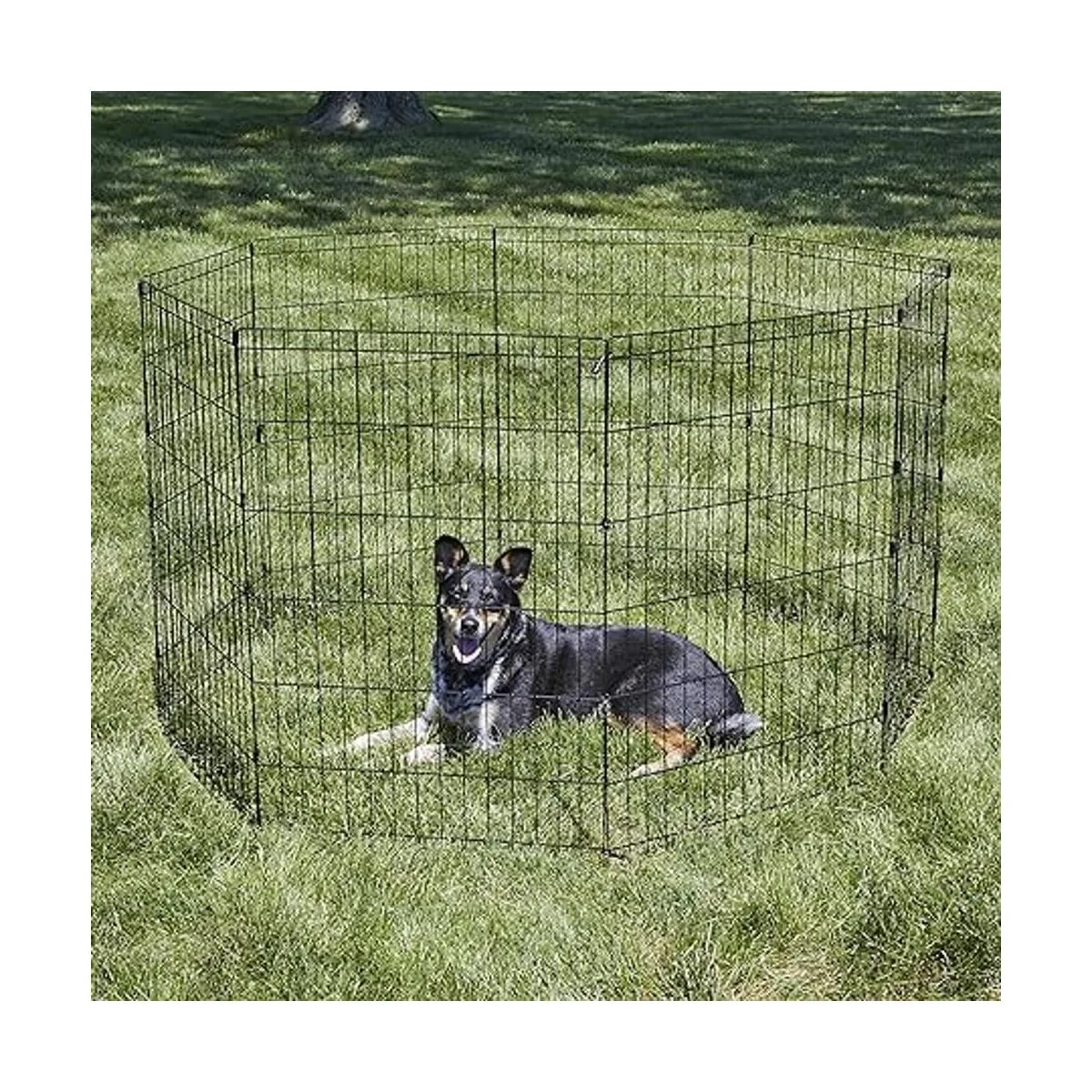 New World Dog Exercise Pen Playpen 18Inch No Door Black_2
