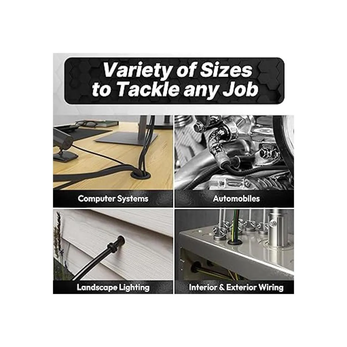 InstallGear Kit surtido de ojales de goma de 180 piezas 8_6