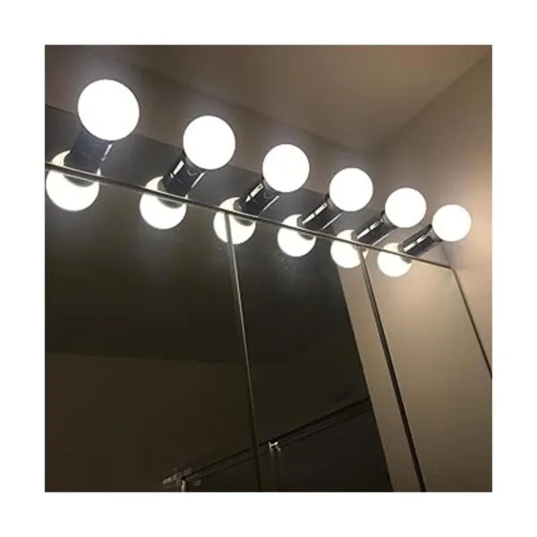Maxxima Bombilla LED G25 con base E26 para baño_5