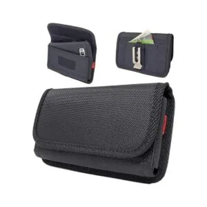 AISCELL Funda de nailon resistente con clip para iPhone 14_1