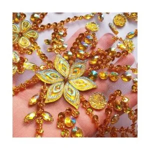 Noble Pure Parches de color AB hechos a mano con cuentas_3