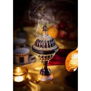 Quemador de incienso AM resina de incienso Globo de lujo_4